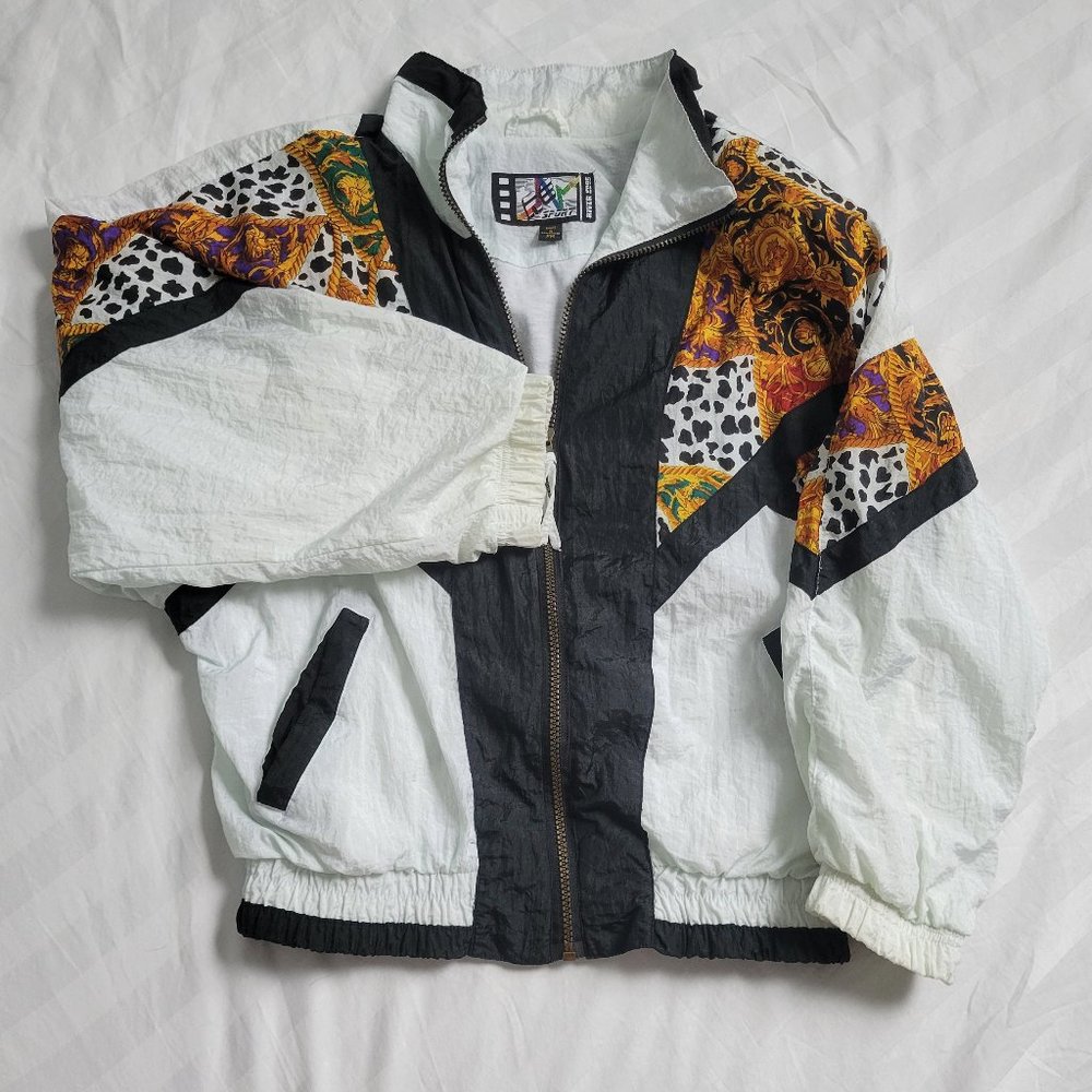 Vintage River Edge Sport Windbreaker 80's Gold